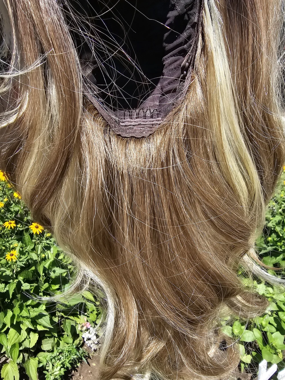 Blonde Layered Women's Wig with Soft Waves